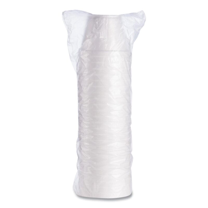 Dart Food Containers, 12 oz, White, Foam, 25/Bag, 20 Bags/Carton - Image 3