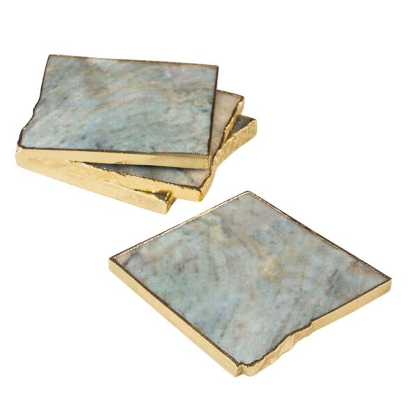 Dazzle Aventurine Coasters, Set of 4