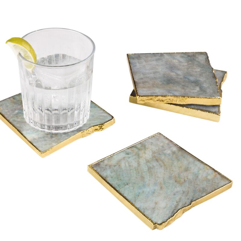 Dazzle Aventurine Coasters, Set of 4 - Image 5