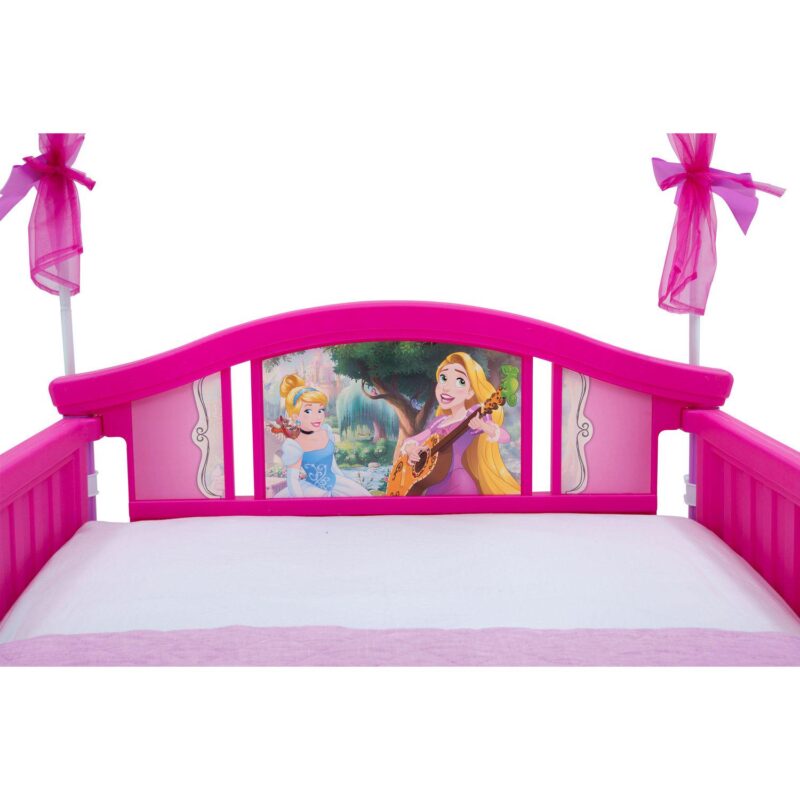 Delta Children Disney Princess Toddler Canopy Bed - Image 7