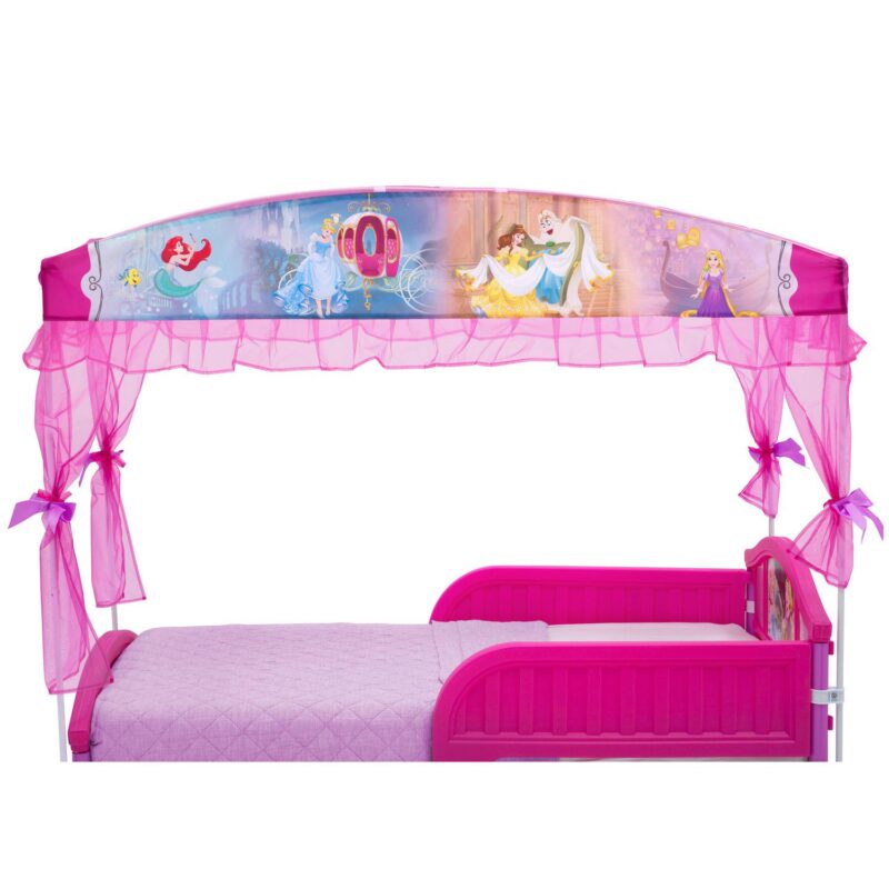 Delta Children Disney Princess Toddler Canopy Bed - Image 5