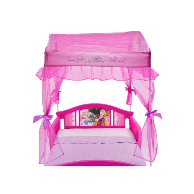Delta Children Disney Princess Toddler Canopy Bed - Image 4