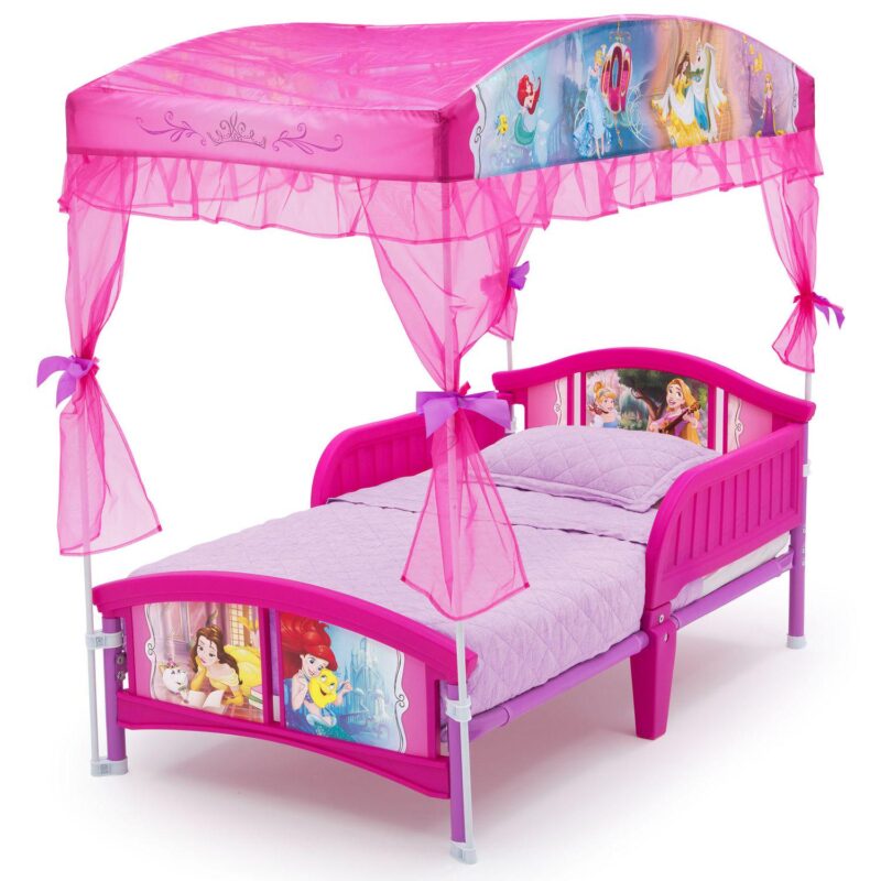 Delta Children Disney Princess Toddler Canopy Bed - Image 3