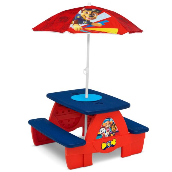 Delta Children PAW Patrol Picnic Table with Umbrella