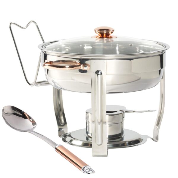 Denmark Celebrations Collection 8-pc. Stainless Steel Chafing Dish and Serving Spoon Set