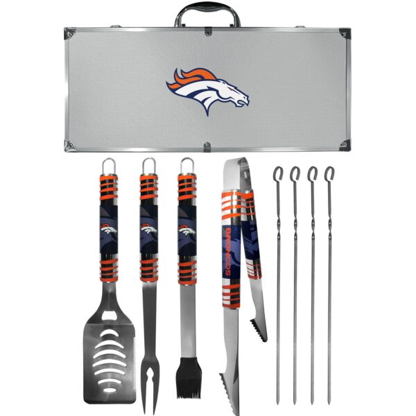 Denver Broncos Tailgater 8-Piece BBQ Grill Set