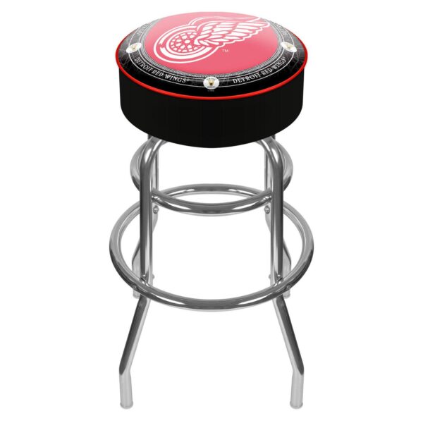 Detroit Red Wings Padded Swivel Bar Stool