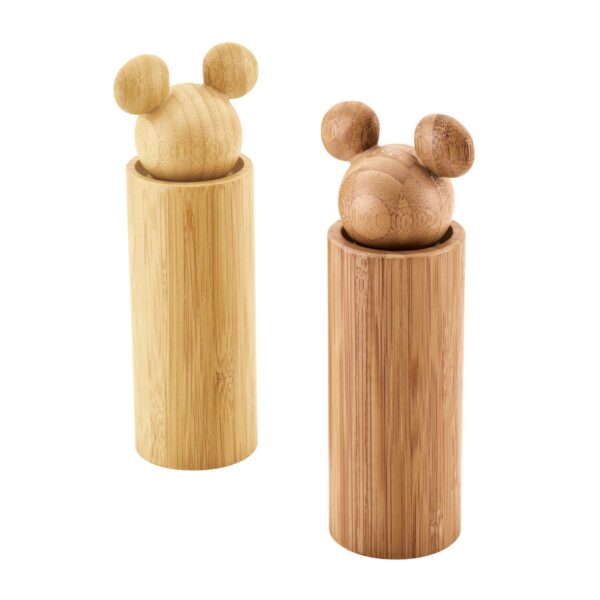 Disney Home Disney's Mickey Mouse Monochrome Bamboo Salt and Pepper Grinders