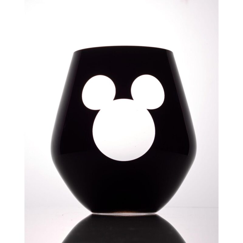 Disney's Luxury Mickey Mouse 2-pc. Crystal Stemless Wine Glass Set by JoyJolt - Image 2