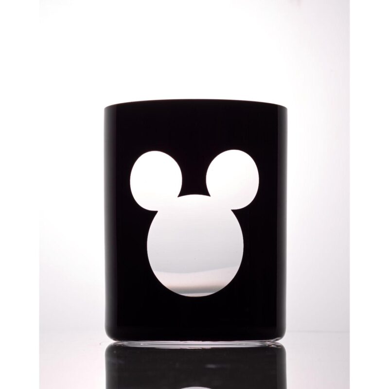 Disney's Luxury Mickey Mouse Crystal Double Old-Fashioned Glass Set by JoyJolt - Image 2