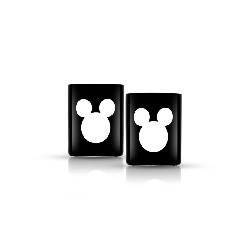 Disney's Luxury Mickey Mouse Crystal Double Old-Fashioned Glass Set by JoyJolt