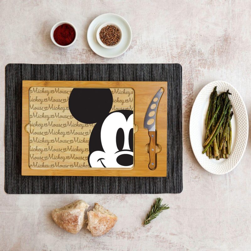 Disney's Mickey Mouse Icon Glass-Top Cutting Board and Knife Set by Toscana - Image 2