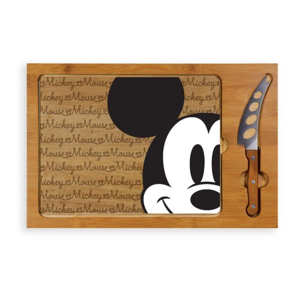 Disney's Mickey Mouse Icon Glass-Top Cutting Board and Knife Set by Toscana