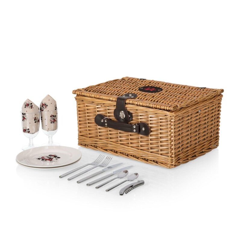 Disney's Mickey and Minnie Mouse Classic Picnic Basket for Two by Picnic Time - Image 3