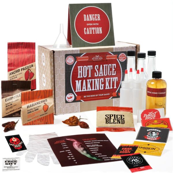 Diy Gift Kits Standard Hot Sauce Making Kit With 3 Recipes