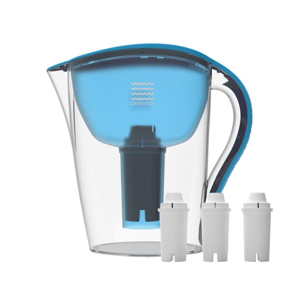 Drinkpod Ultra Premium Alkaline Water Pitcher 3.5L Capacity Includes 3 Filters