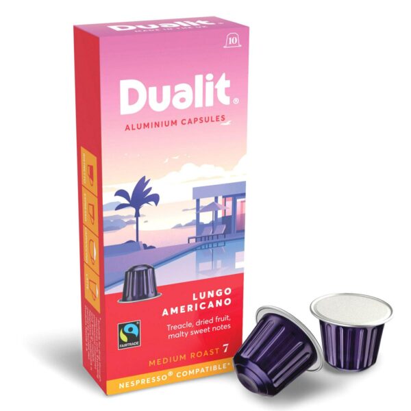 Dualit Lungo Medium Roast Capsules (100 Capsules)