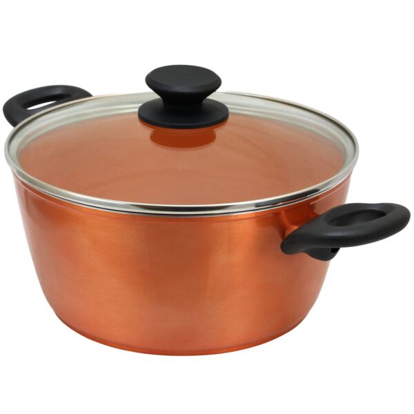 Eco Friendly Home Hummington 4.5 Quart Dutch Oven with Lid in Metallic Copper