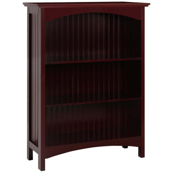 Ehemco 3 Tier Bookcase With 2 Arched Supports