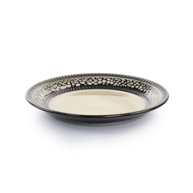 Elama Desert Sand 16 Piece Stoneware Dinnerware Set - Image 4