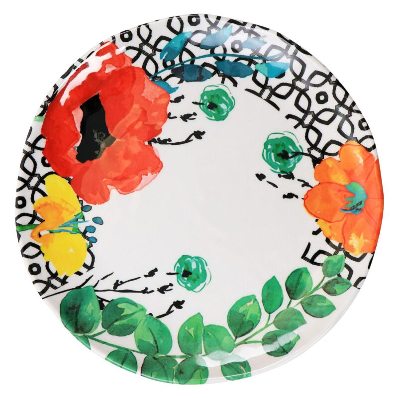 Elama Grace 12 Piece Melamine Dinnerware Set - Image 4