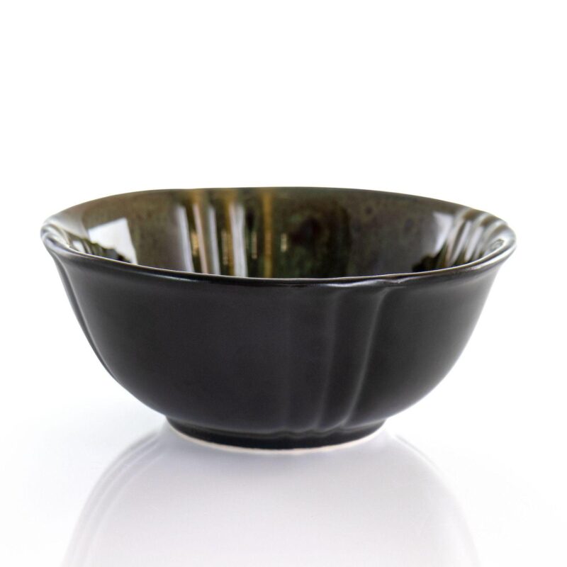 Elama Jade Waves 16 Piece Stoneware Dinnerware Set in Green - Image 3