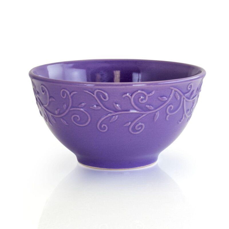 Elama Lilac Fields 16-Piece Dinnerware Set - Image 4