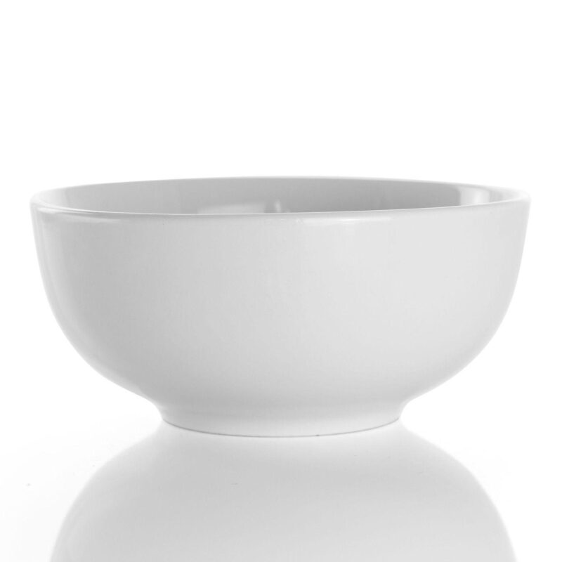 Elama Luna 18 Piece Porcelain Dinnerware Set in White - Image 4