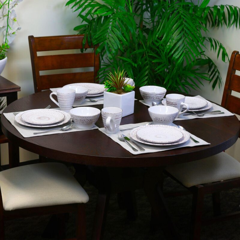 Elama Malibu Sands 16-Piece Dinnerware Set - Image 5