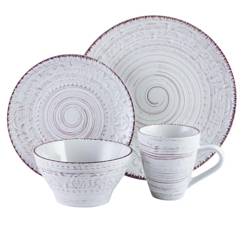 Elama Malibu Sands 16-Piece Dinnerware Set - Image 3
