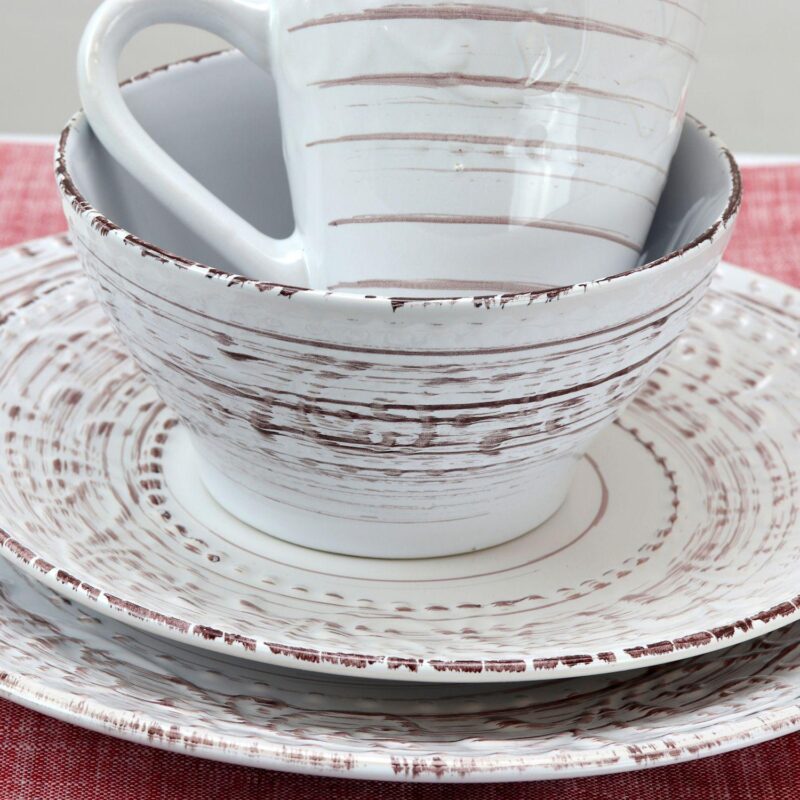 Elama Malibu Sands 16-Piece Dinnerware Set - Image 2