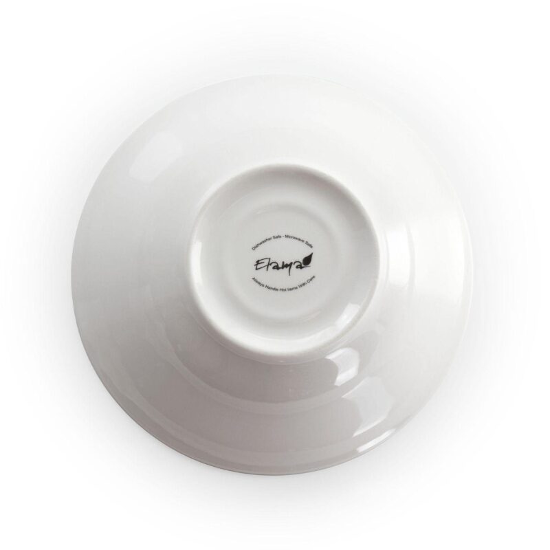 Elama Marshall 16 Piece Porcelain Dinnerware Set in White - Image 5