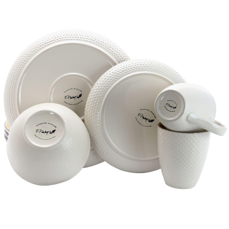 Elama Mellow-Yellow 16-Piece Dinnerware Set - Image 3