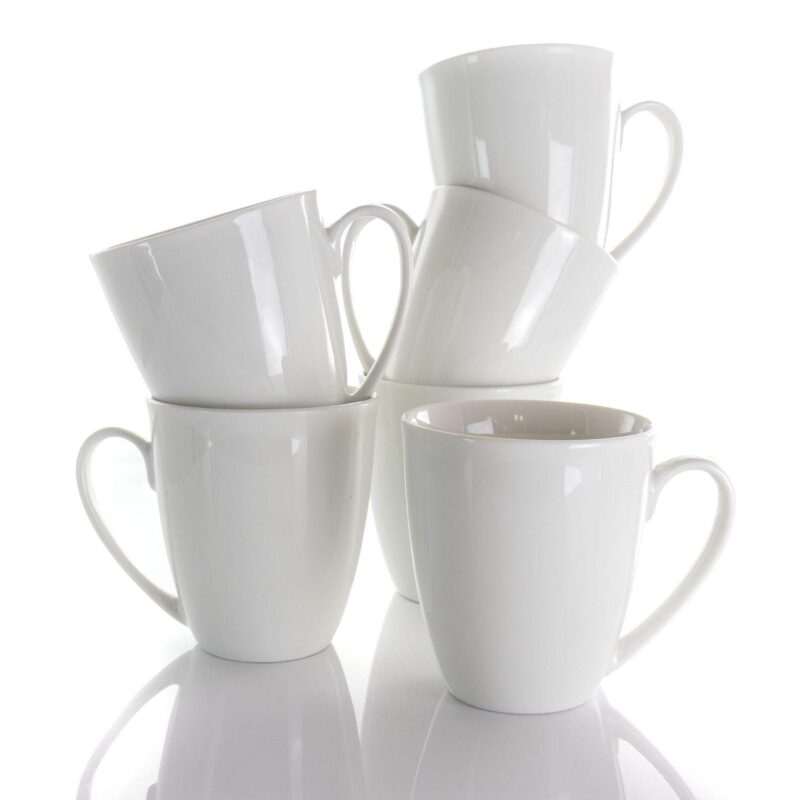 Elama Rosales 6 Piece 12 Ounce Porcelain Mug Set - Image 3