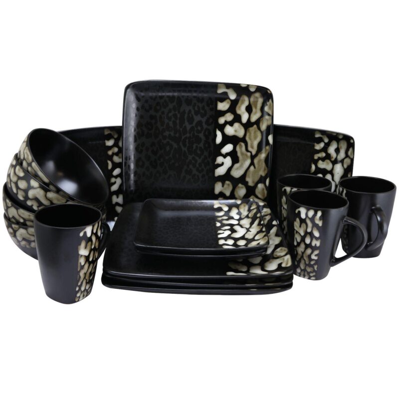 Elama Savannah 16 Piece Stoneware Dinnerware Set - Image 5