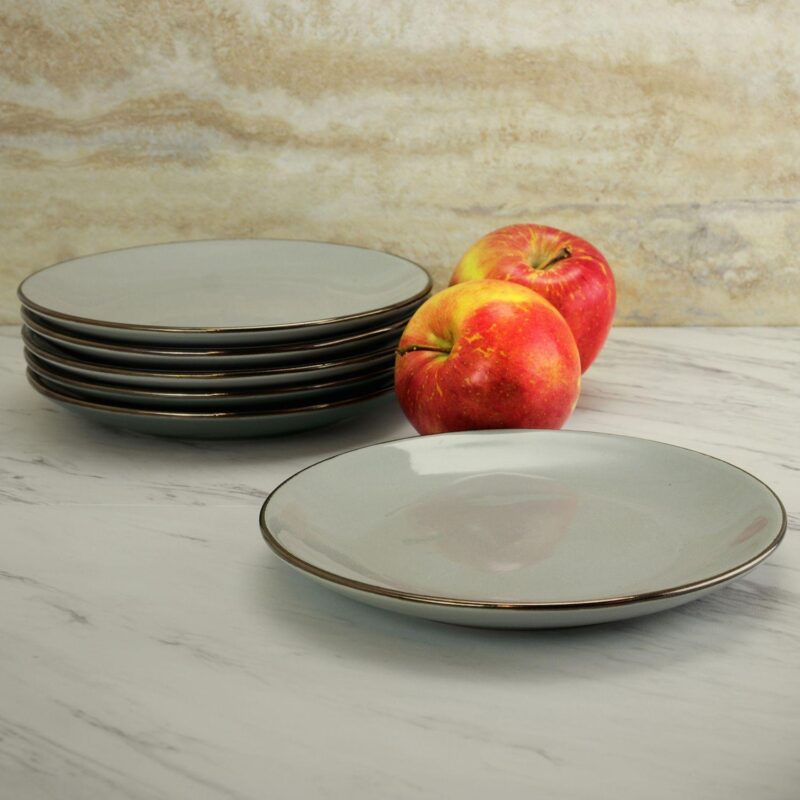 Elama Tahitian Sand 6-Piece Salad Plate Set - Image 3