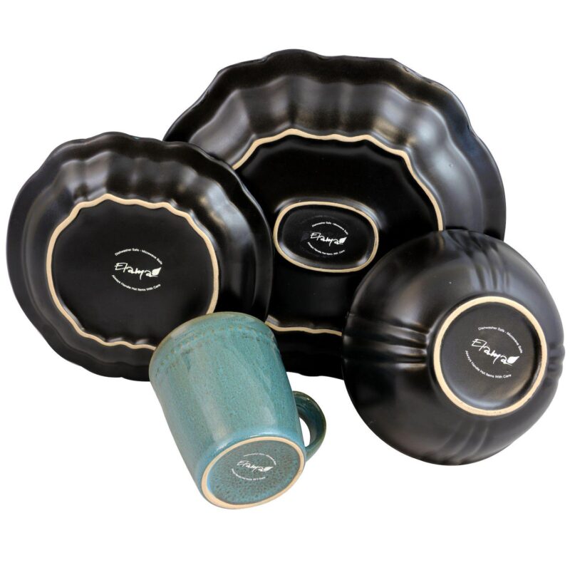 Elama's Mystic Waves 16 Piece Dinnerware Set - Image 2