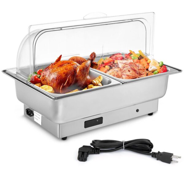 Electric Chafing Dish Buffet Set, 9 QT