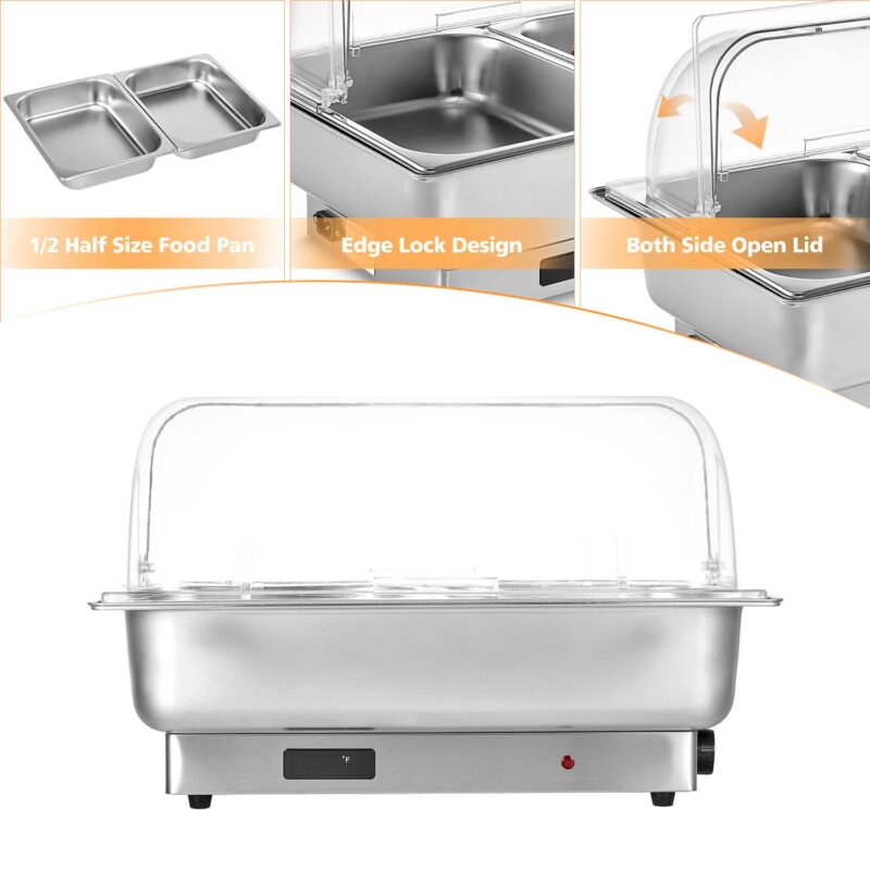 Electric Chafing Dish Buffet Set, 9 QT - Image 2
