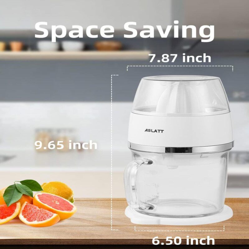 Electric Orange Juicer, White Glass Juicer, 25oz Capacity - Image 5