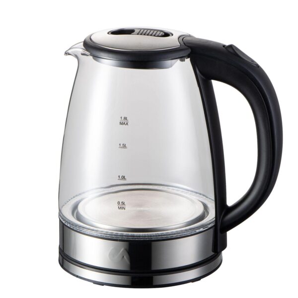 Electric Tea Kettle - 1.8l Glass and Stainless Steel Electric Tea Kettle - Uber Appliance