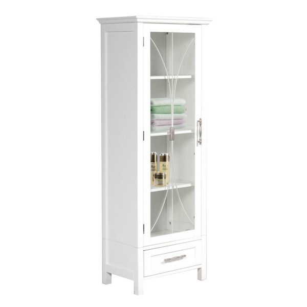 Elegant Home Fashions Rose Linen Cabinet