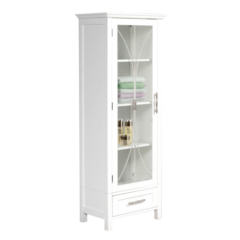 Elegant Home Fashions Rose Linen Cabinet