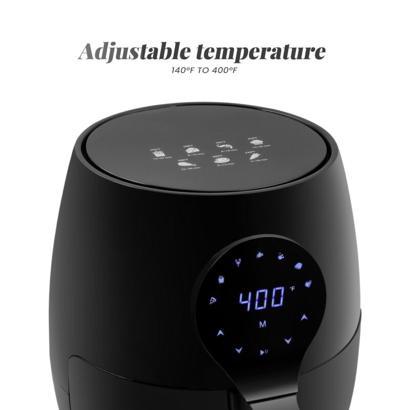 Elite Cuisine 5.3Qt. Digital Air Fryer with Pre-Set Functions - Image 3