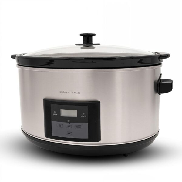 Elite Cuisine 8.5Qt. Stainless Steel Programmable Slow Cooker