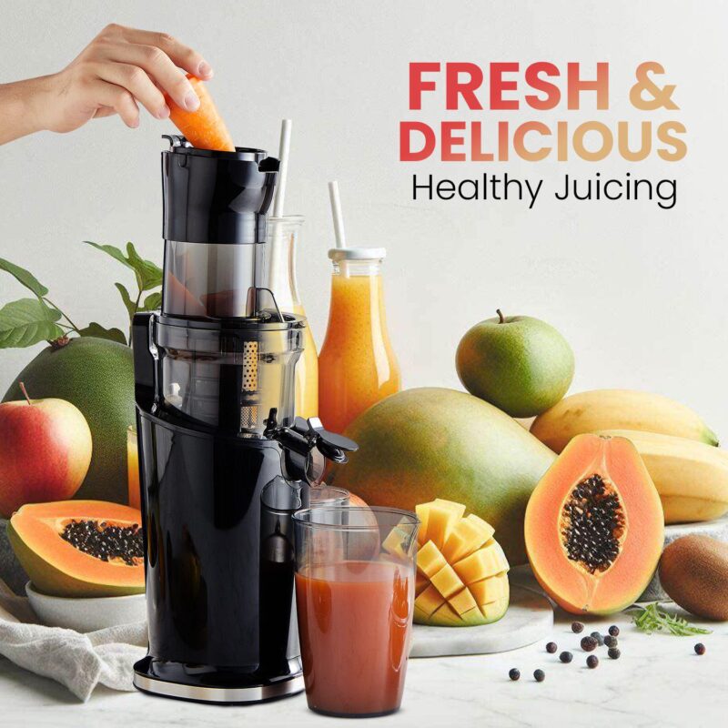 Elite Cuisine Big Mouth Whole Fruit 3  Masticating Cold Press Slow Juice Extractor - Image 3