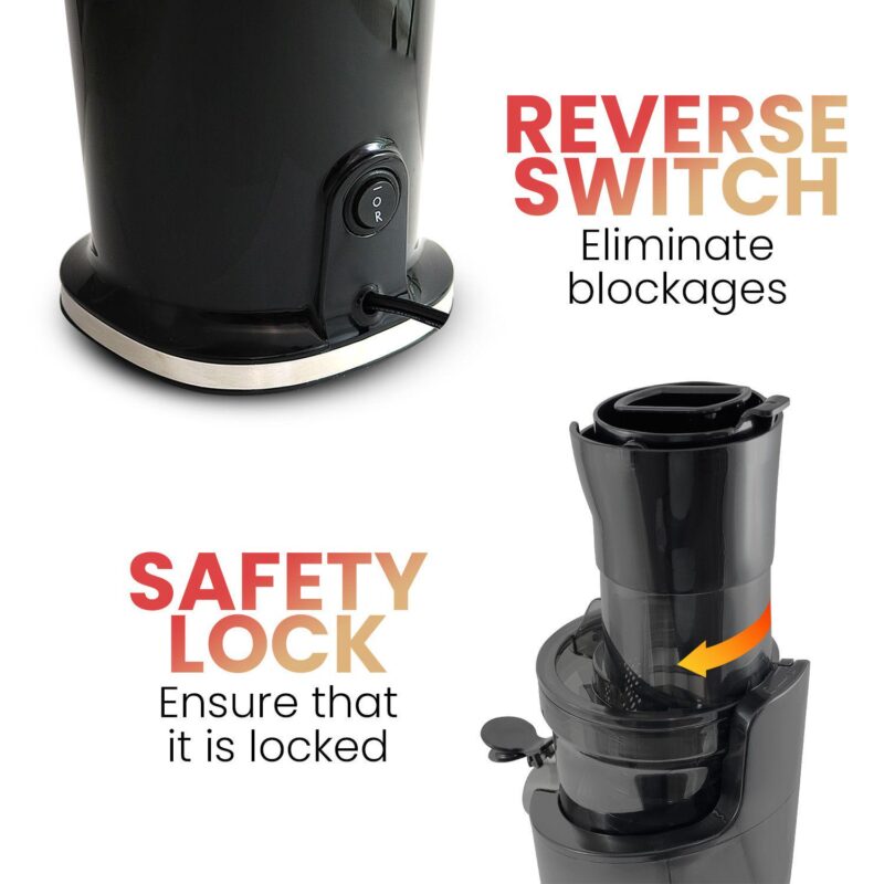 Elite Cuisine Big Mouth Whole Fruit 3  Masticating Cold Press Slow Juice Extractor - Image 4