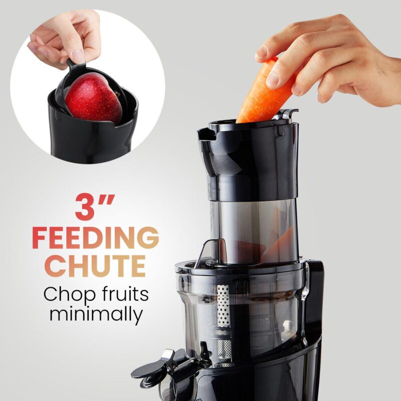 Elite Cuisine Big Mouth Whole Fruit 3  Masticating Cold Press Slow Juice Extractor - Image 5