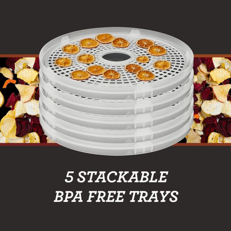 Elite Cuisine Digital Food Dehydrator with 5 Trays - Image 4