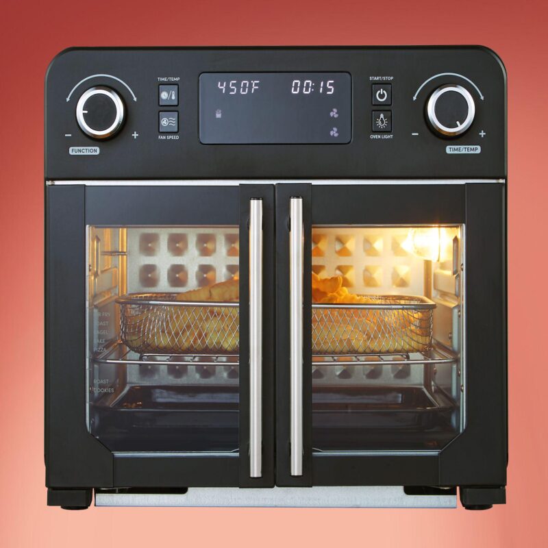 Elite Cuisine Digital 23L French Door Air Fryer Oven with Interior Light - Image 8